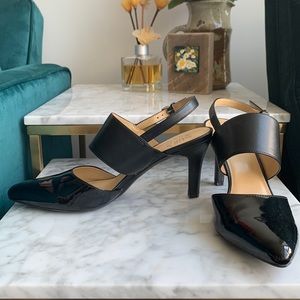 Naturalized Black Patent Heels size 39.5/8.5